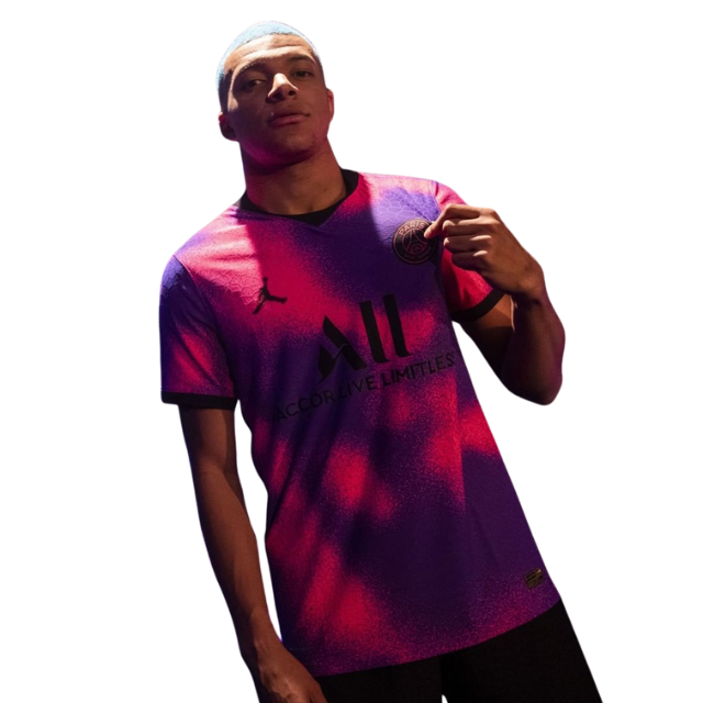 Camisa Retrô Paris Saint German IV 20/21 - Rosa com detalhes rosa