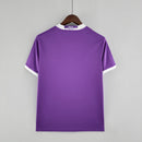 Camisa Retrô Real Madrid II 17/18 - Masculina - Roxa com detalhes em branco