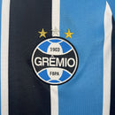 Camisa Grêmio Home 25/26 - Torcedor Masculino - Azul com listras preto e branco