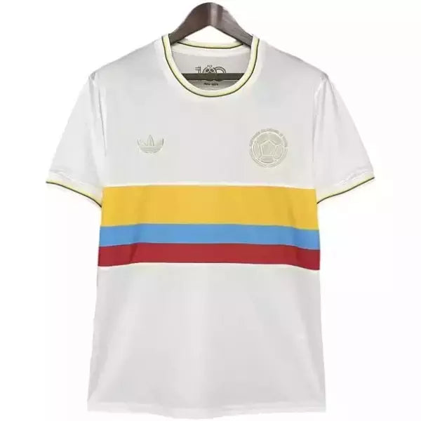 Camisa Seleção Colômbia Edição 100° Centenário 24/25 - Torcedor Masculina - Branca