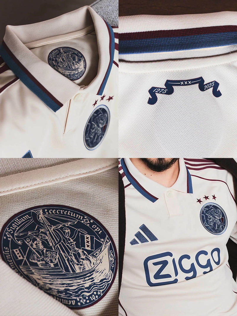 Camisa Ajax Third 25/26 - Torcedor Masculina - Bege