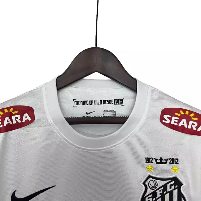 Camisa Retrô Santos 11/12 manga longa - Masculina - Branca