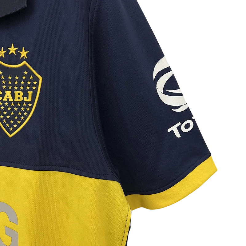 Camisa Boca Juniors Retrô 2009/10 Torcedor Masculina - Azul e amarelo