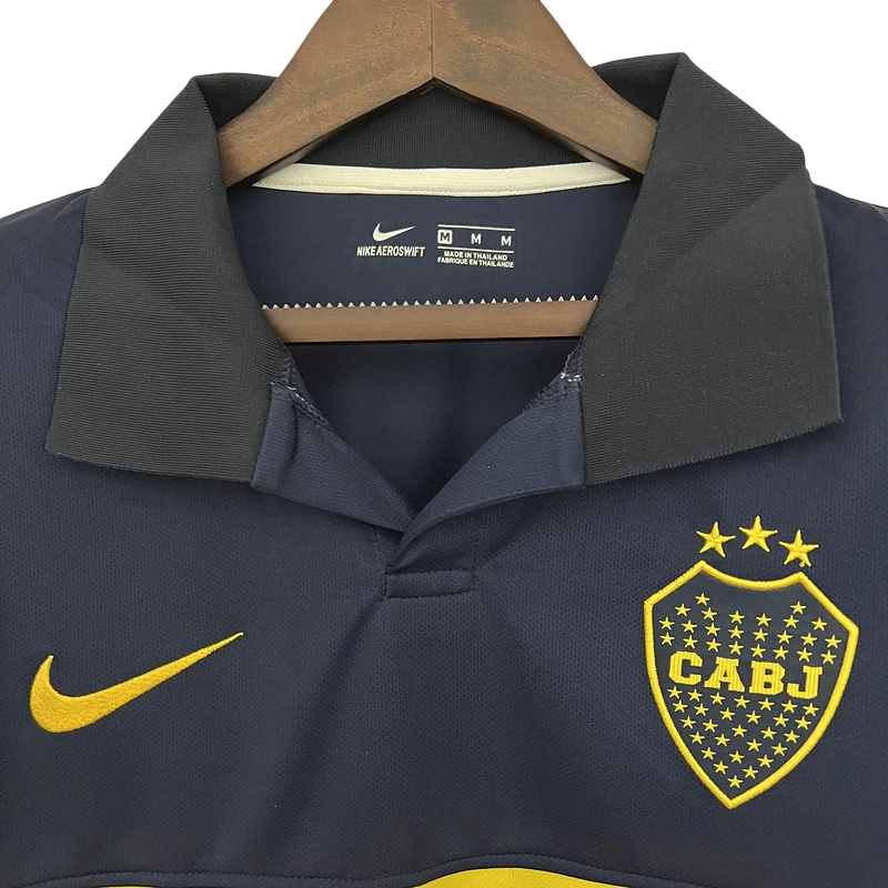 Camisa Boca Juniors Retrô 2009/10 Torcedor Masculina - Azul e amarelo