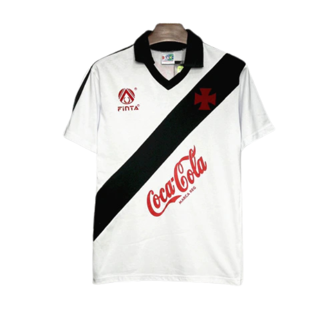 Camisa Retrô Vasco da Gama 1988 - Away - Finta com patrocínio Coca-cola